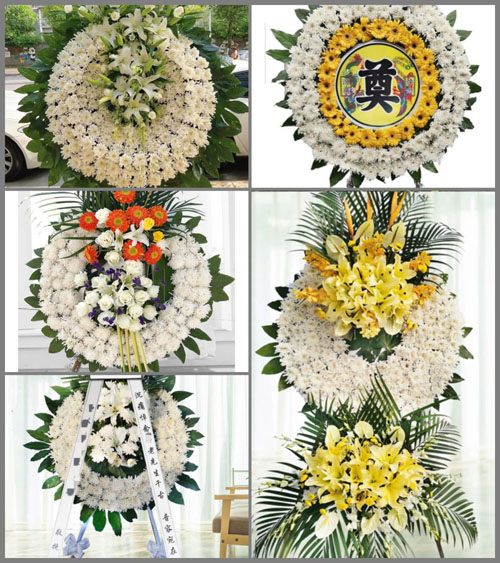 广东梅州市大埔县青溪镇虎市村花圈速递